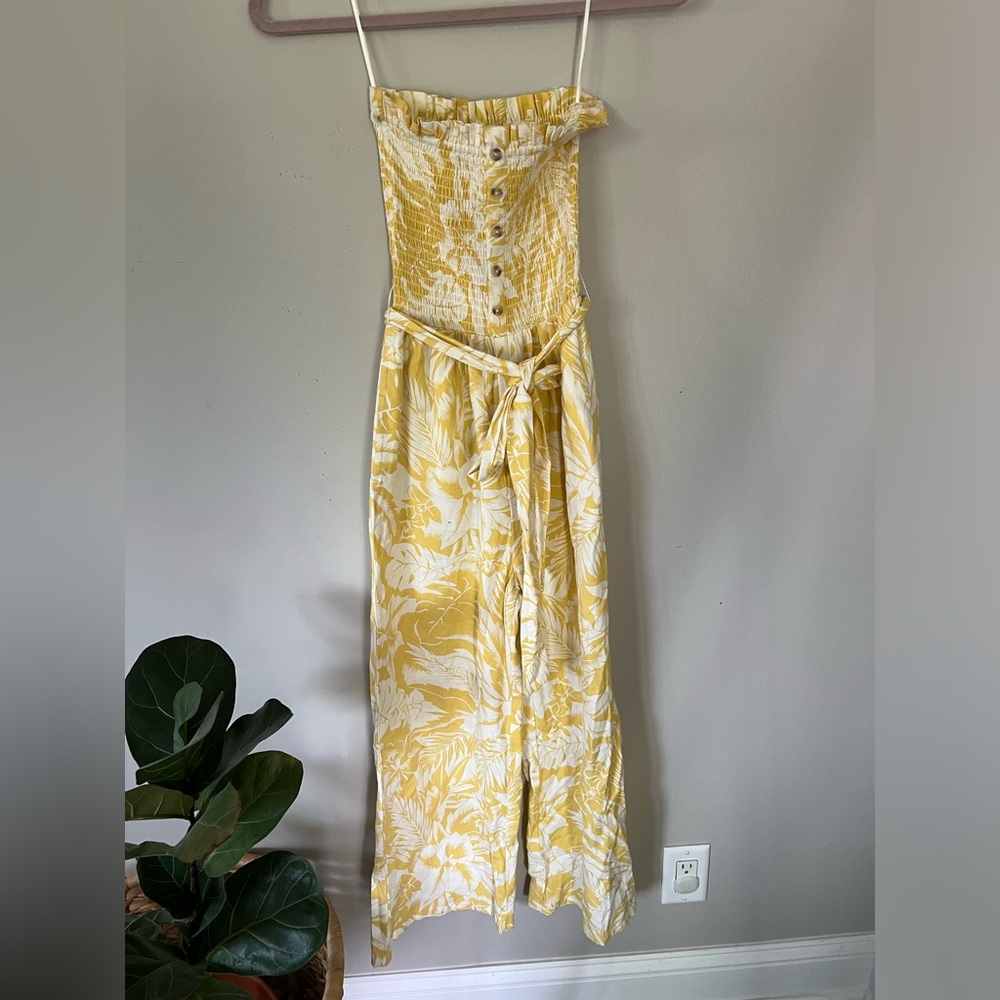 Billabong, yellow strapless jumper
